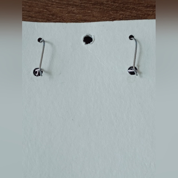 Coquette Pink Faux Pearl Beaded Dangle Hoop Drop Earrings Silver Tone - Picture 3 of 6